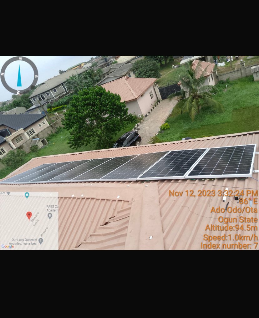 Solar and inverter installation