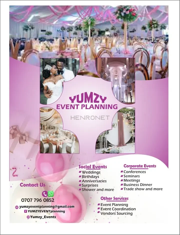 YUMZY EVENT PLANNING