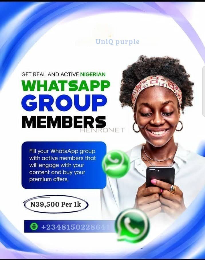 Grow Your Nigerian WhatsApp, Telegram Group with Engaged Members
