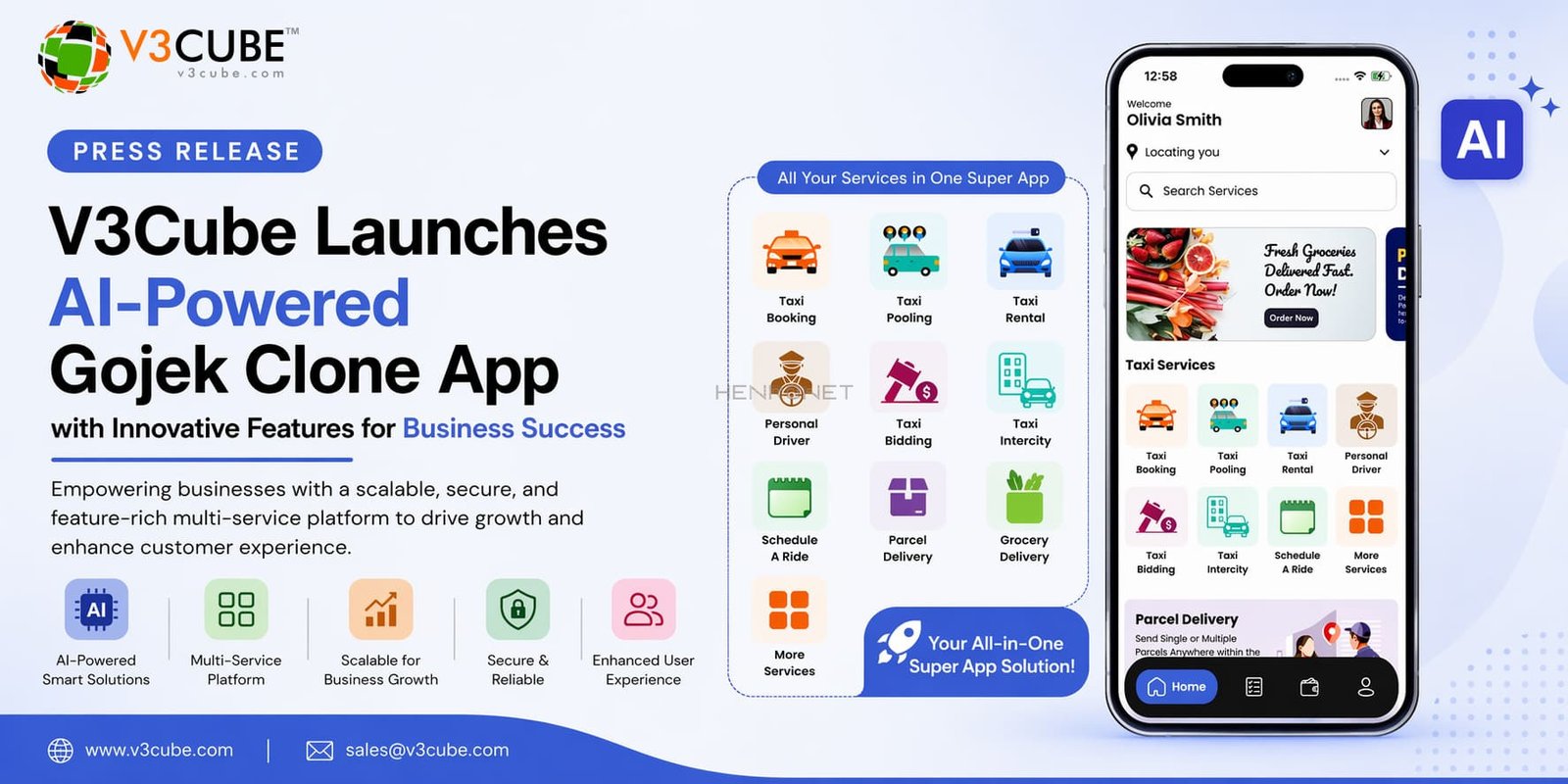✦ AI-Powered Gojek Clone – Multi Services App